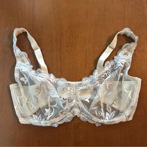 Soma Beige Sheer Lace Bra